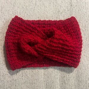 Elegant Red Crochet Hairband